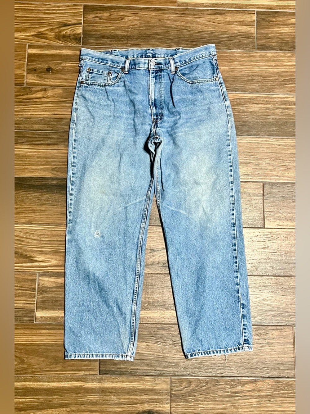 Levi's 550 Light Blue Relaxed Straight Jeans Size 36x28.5